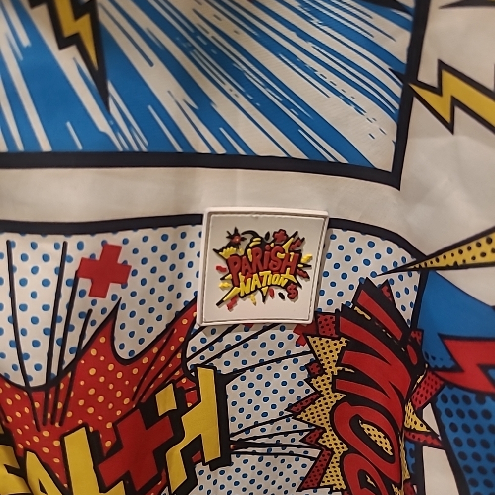 Parish Nation Comic Graphic Wind Breaker Adult size 3XL - Picture 7 of 9